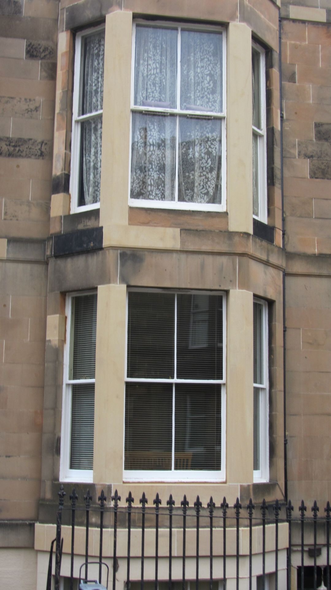 - Intricate sandstone bay window restoration by IMC Stonemasons Limited, Edinburgh.